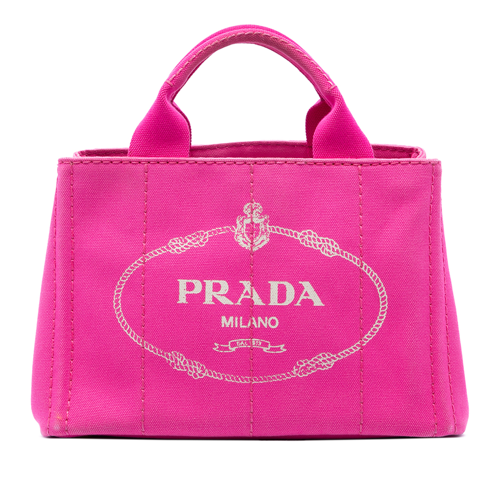 Pre-Loved Prada Small Canvas Canapa Logo Tote